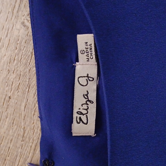 Eliza J. sheer voluminous bishop bubble sleeve pleated sheath dress party Small - Picture 13 of 16